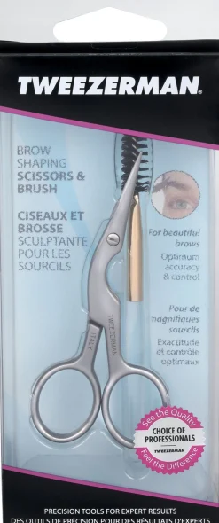 Tweezerman Øjenbrynssaks m. kam