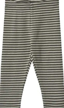Wheat Jersey Leggings Jules Winter forest stripe