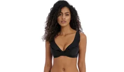 Freya JEWEL COVE UW HIGH APEX BIKINI TOP Plain black Clearance