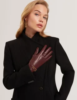 Dame Ted Baker JILLLA Buckle Detail Leather Gloves