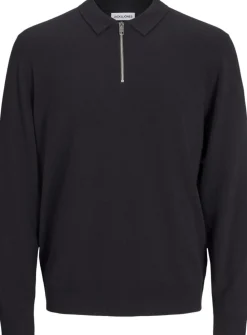 Jack & Jones JJEEMIL KNIT POLO HALF ZIP LS NOOS