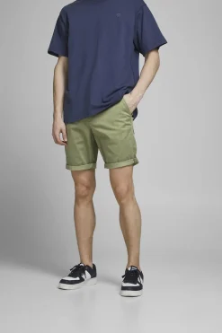 Jack & Jones JJIBOWIE JJSHORTS SOLID SA STS Deep lichen green Clearance