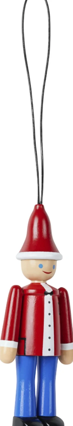 Kay Bojesen Julepynt Jule Ole & Jule Lise rød/blå/hvid Best