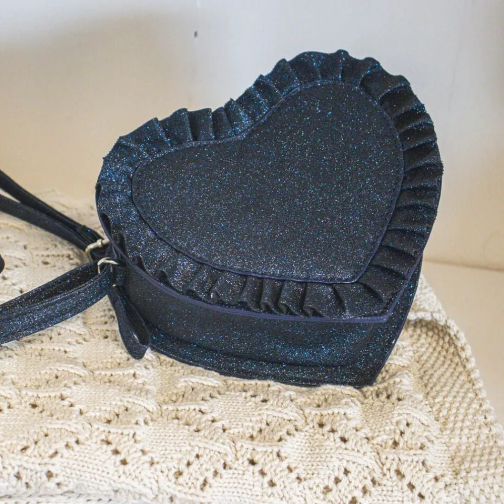 That´s Mine Juliet skuldertaske Heart blue Hot