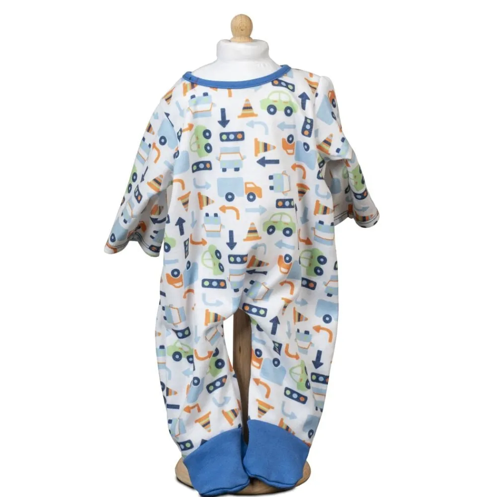 Mamamemo JUMPSUIT. BLÅ, KØRETØJER Discount