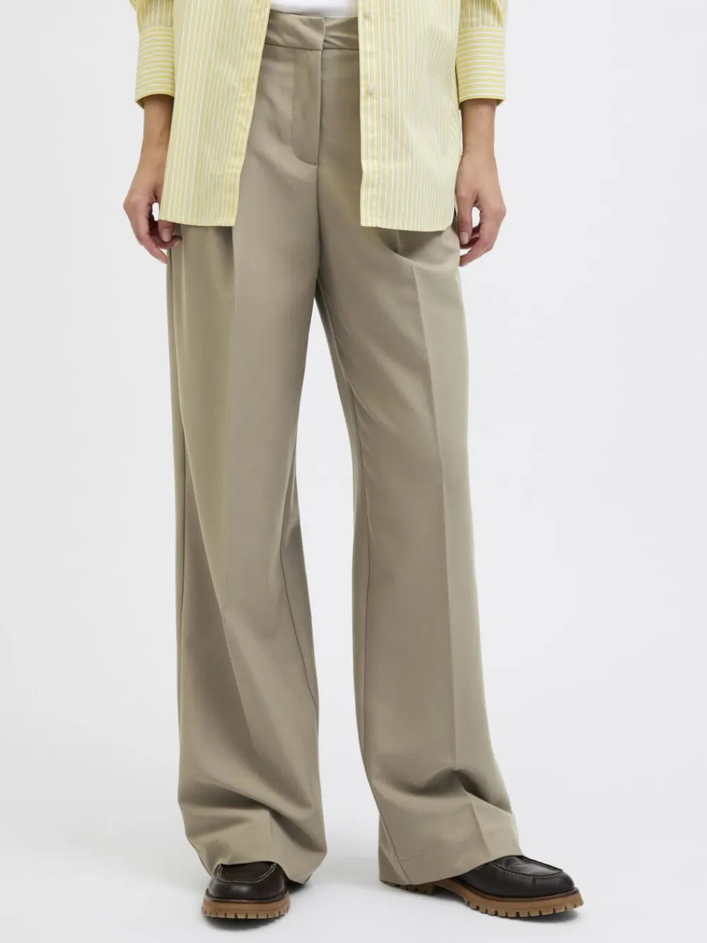 Dame JJXX JXELLIS WIDE HW PANT TLR NOOS