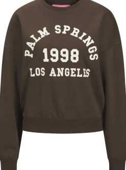 JJXX JXMERLE RLX SHORT LS CREW SWT LN Bracken/palm springs Outlet