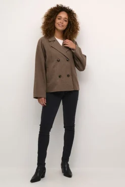Kaffe KAfanny Short Jacket Major brown c. Hot