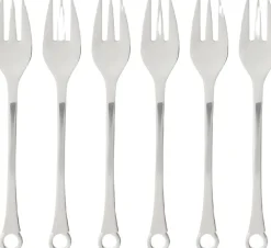 Gense Kagegaffel Pantry 16 cm 6 stk. Mat/Blank stål