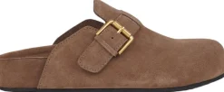 KAMAKURA - SILK COW SUEDE MULES WITH BUCKLE>Lovelies Best