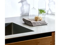 Pillivuyt Karklude 32 x 32 cm 3 stk. Fungi/Hvid 100 % økolog New