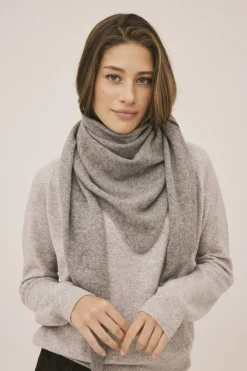 Magasin du Nord Collection Karrie 3 - 100% Cashmere Light grey melange Online