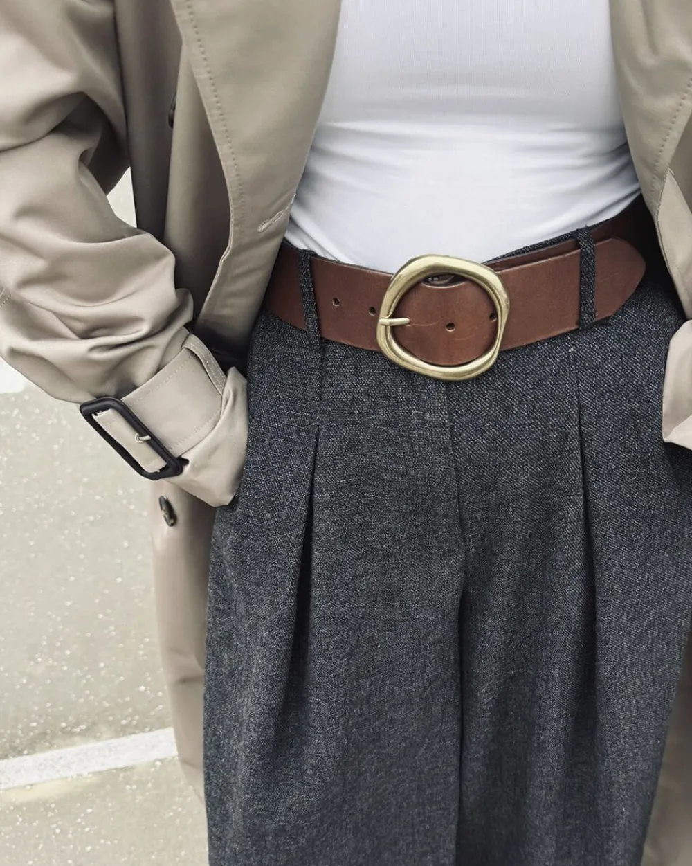 Markberg Kevambg Waist Belt Cognac w/br. gold Clearance