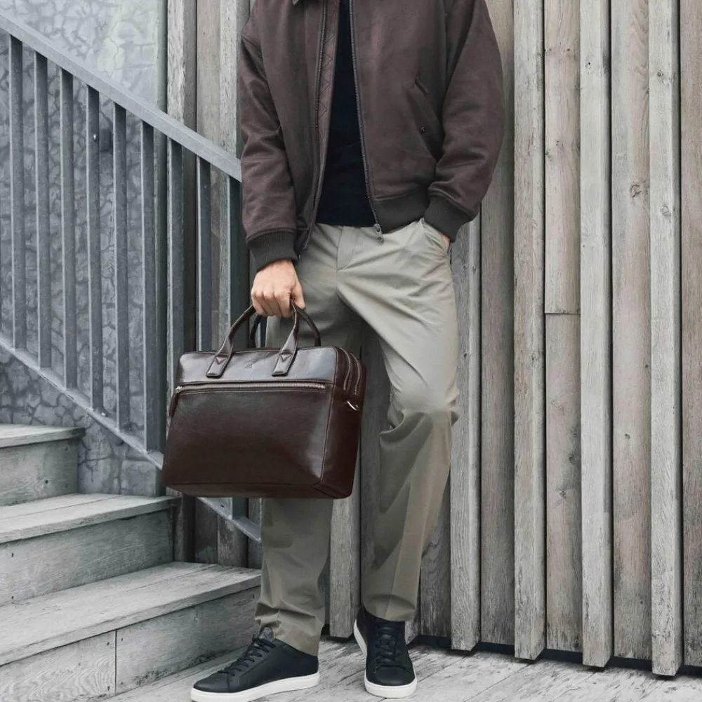 Markberg Kingstonmbg Laptop Bag Espresso brown Outlet