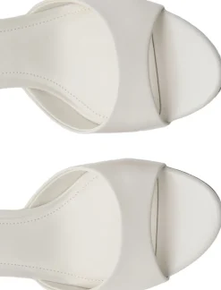 MANGO Kitten-heel sandals with strap Light beige Online