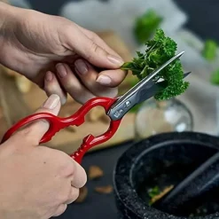 Køkkensaks Rustfritstål Rød Fuldsmedet 20 cm><noscript><img width=