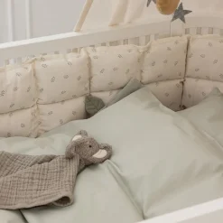 Klassisk sengetøj, baby, mist green>Sebra Hot