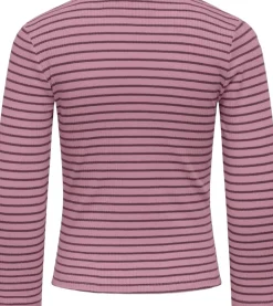 Name It KMGMAUDE LIFE STRIPE LS TOP JRS NOO Sea pink/mauve wine Sale