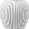 Knabstrup, vase, riller hvid, 27 cm>Knabstrup Keramik Outlet