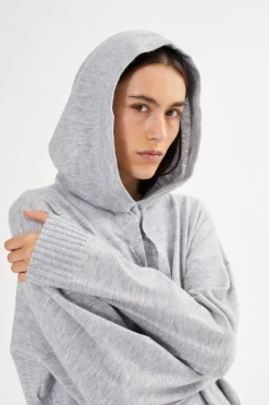 Dame Rabens Saloner Knit lounge over size hoodie - Hele