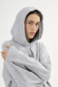 Dame Rabens Saloner Knit lounge over size hoodie - Hele