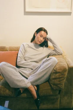 Dame Rabens Saloner Knit lounge wide pants - Filine