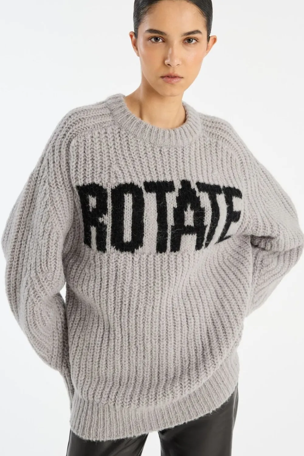 KNITTED LOGO SWEATER>ROTATE Birger Christensen