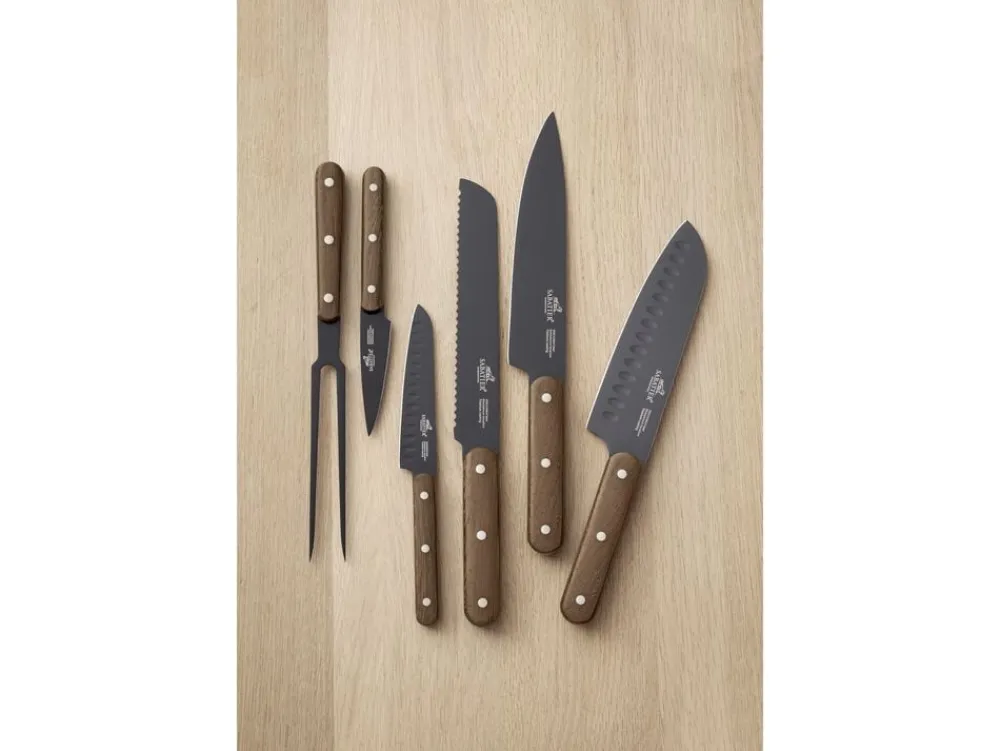 Knivsæt Phenix Walnut 5 dele Sort/valnøddetræ>Lion Sabatier Clearance
