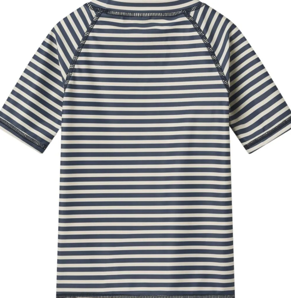 Wheat Kortærmet Bade T-shirt Jackie Blue stripe