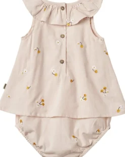 Wheat Kortærmet Sommerdragt Ingeborg Powder yellow cherries Hot