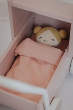 Børn Krea Doll Bed Linen. Rose
