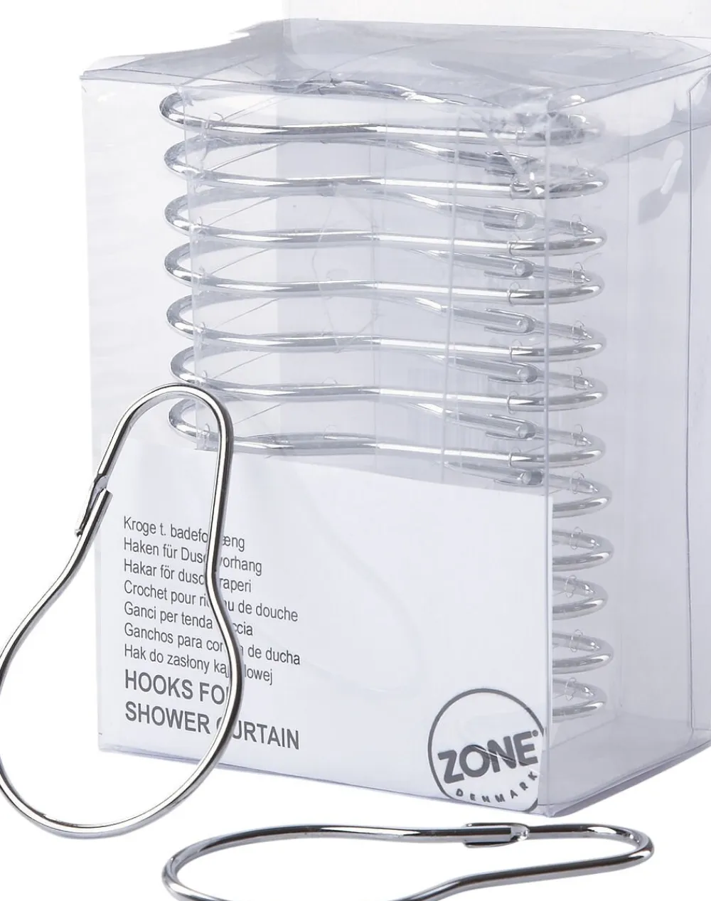 Kroge t. Badeforhæng Sølv - 12 stk.>Zone Sale