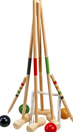 Børn Legetøj KROKET 4 PERS 78CM KØLLER