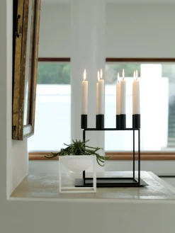Audo Copenhagen Kubus 8, Candle Holder, Black