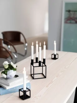 Audo Copenhagen Kubus 4, Candle Holder, Black Outlet