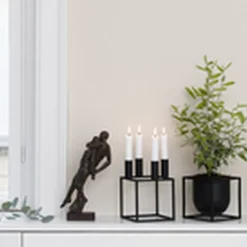 Audo Copenhagen Kubus 4, Candle Holder, Black Outlet