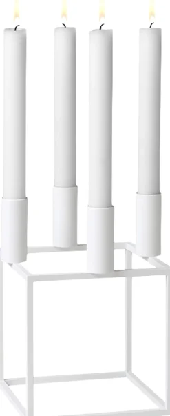 Audo Copenhagen Kubus 4, Candle Holder, White Outlet