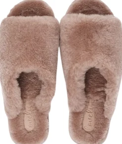 KVINA - OPEN SHEARLING SLIPPER><noscript><img width=