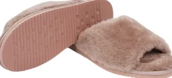 KVINA - OPEN SHEARLING SLIPPER><noscript><img width=