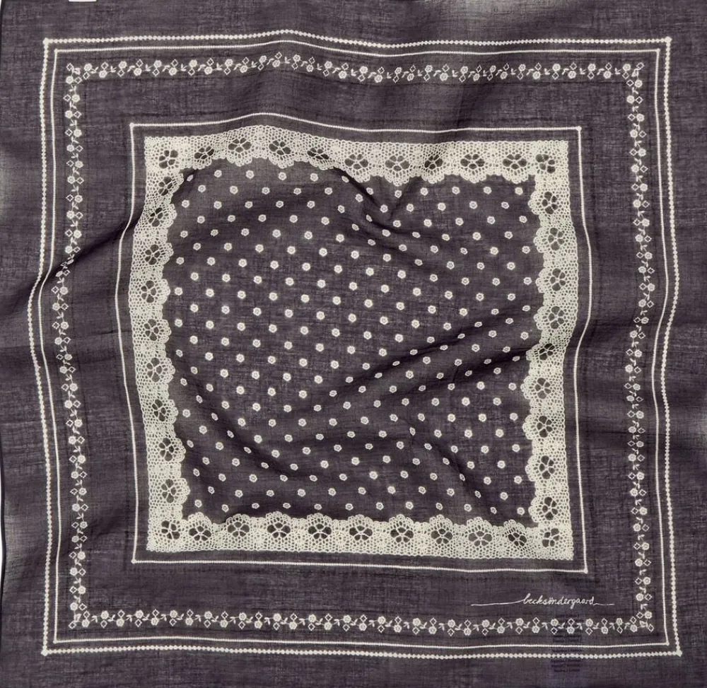 Becksöndergaard Lacia Cotta Scarf Forged iron gray Sale