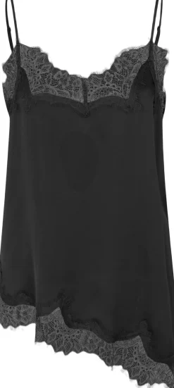 Second Female Lacia Strap Top Black New