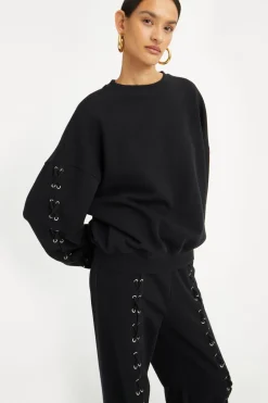 Dame ROTATE Birger Christensen LACING CREWNECK