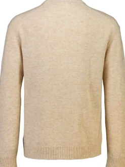 Lindbergh Lambswool button cardigan Lt sand mel Best