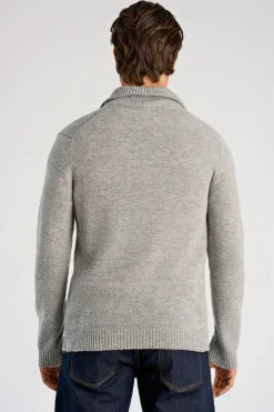 Lambswool half zip knit><noscript><img width=