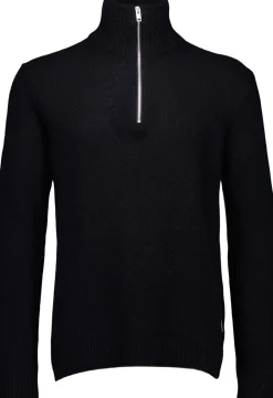 Lindbergh Lambswool half zip knit
