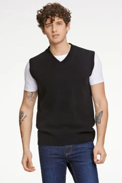 Lambswool v-neck slipover>Lindbergh Best