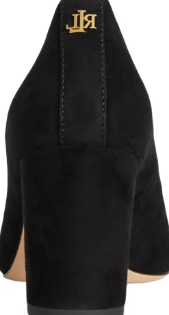 Dame Lauren Ralph Lauren Lanette Suede Block-Heel Pump