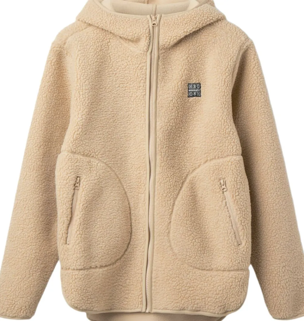 Dame H2O Langli Pile fleecejakke m. hætte