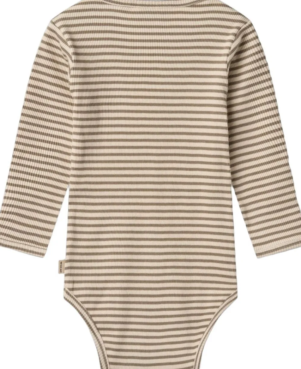 Wheat Langærmet Body Berti Stone stripe New