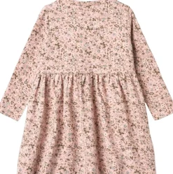 Wheat Langærmet Jersey Kjole Sessa Rose powder flowers New